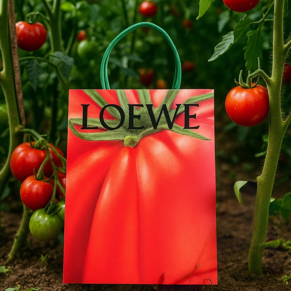 Loewe 🍅 tomato Paula’s Ibiza shopping bag